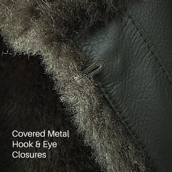 ZARA | NWOT FAUX FUR JACKET ZW COLLECTION DARK GREEN KHAKI TEDDY COAT | EXTRA SM - Picture 6 of 12